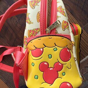 Disney Parks Loungefly Pizza Backpack – Mickey Pepperoni Slice – Rare & Adorable